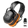 Safety Earmuffs, Electronic Ear Muffs with 5.1 Bluetooth Technology Ear Protector, Noise Reduction Headphone NRR23dB