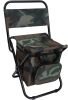 Fishing Chair with Cooler Bag Compact Fishing Stool Foldable Small Hunting Chair 12.2" Seat Depth,12.6" Seat Width