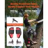 Tree Climbing Spikes Set, Height-Adjustable Tree Climbing Gear with Straps & Spike Protectors, 350 lbs Load Capacity