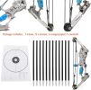 Archery Bow Set Compound Bow Training Bow RH/LH for Outdoor Sports Hunting Shooting Practice Entertainment Fun Archery Gift