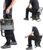 Fishing Chair with Cooler Bag Compact Fishing Stool Foldable Small Hunting Chair 12.2" Seat Depth,12.6" Seat Width